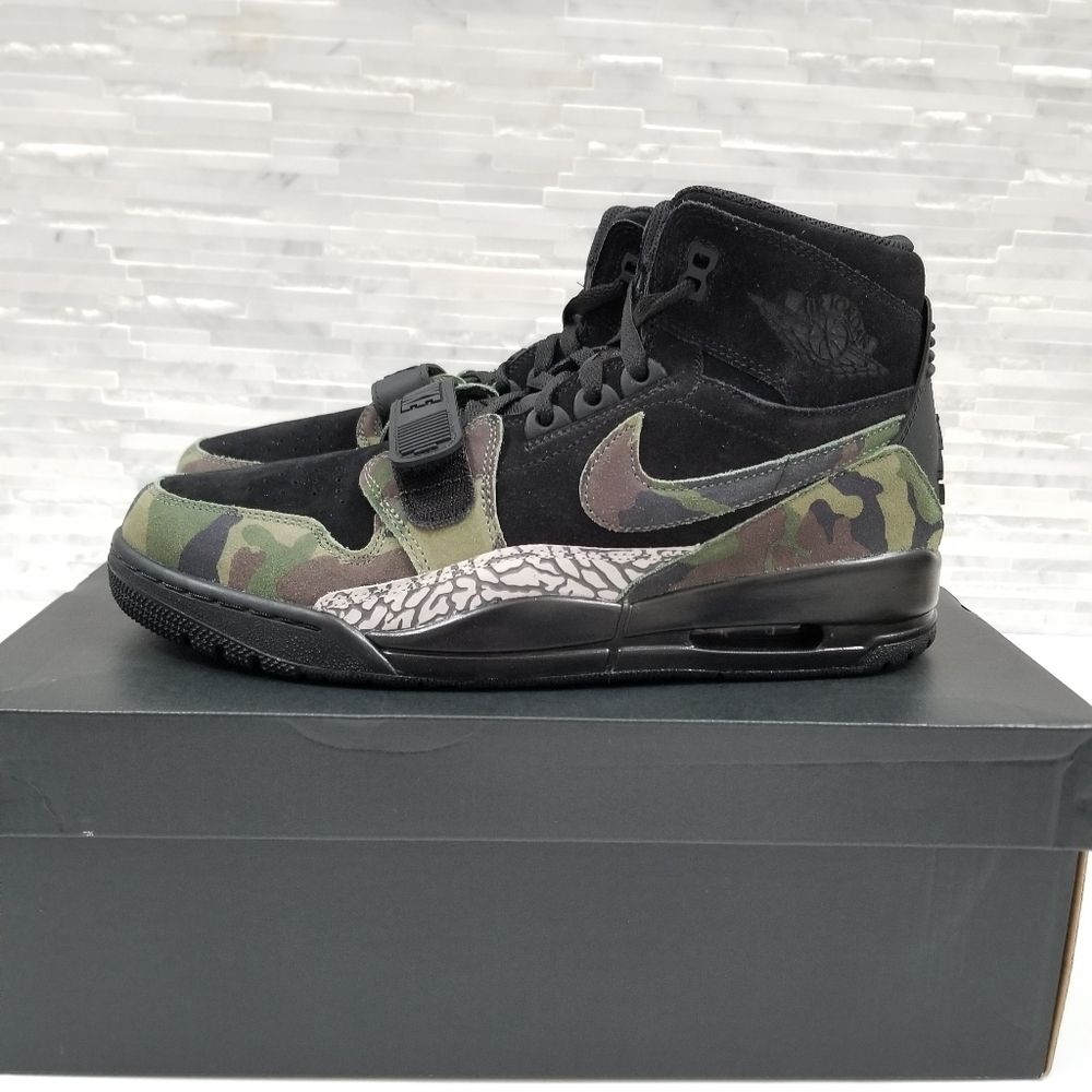 New Air JORDAN Legacy 312 Camo Green Sneakers - Picture 2 of 7